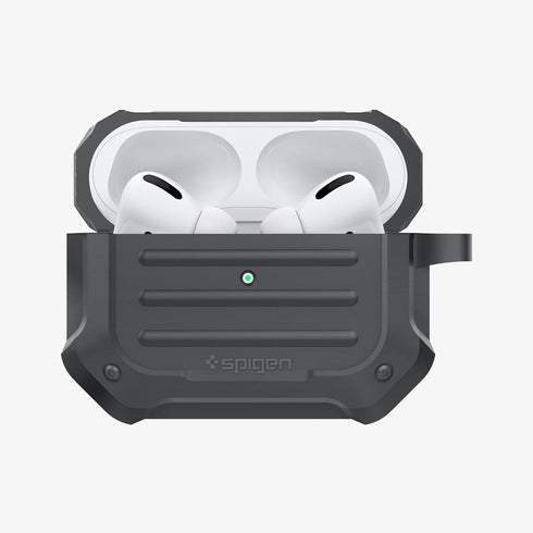 ASD00537 - Apple AirPods Pro Case Tough Armor in black showing the front